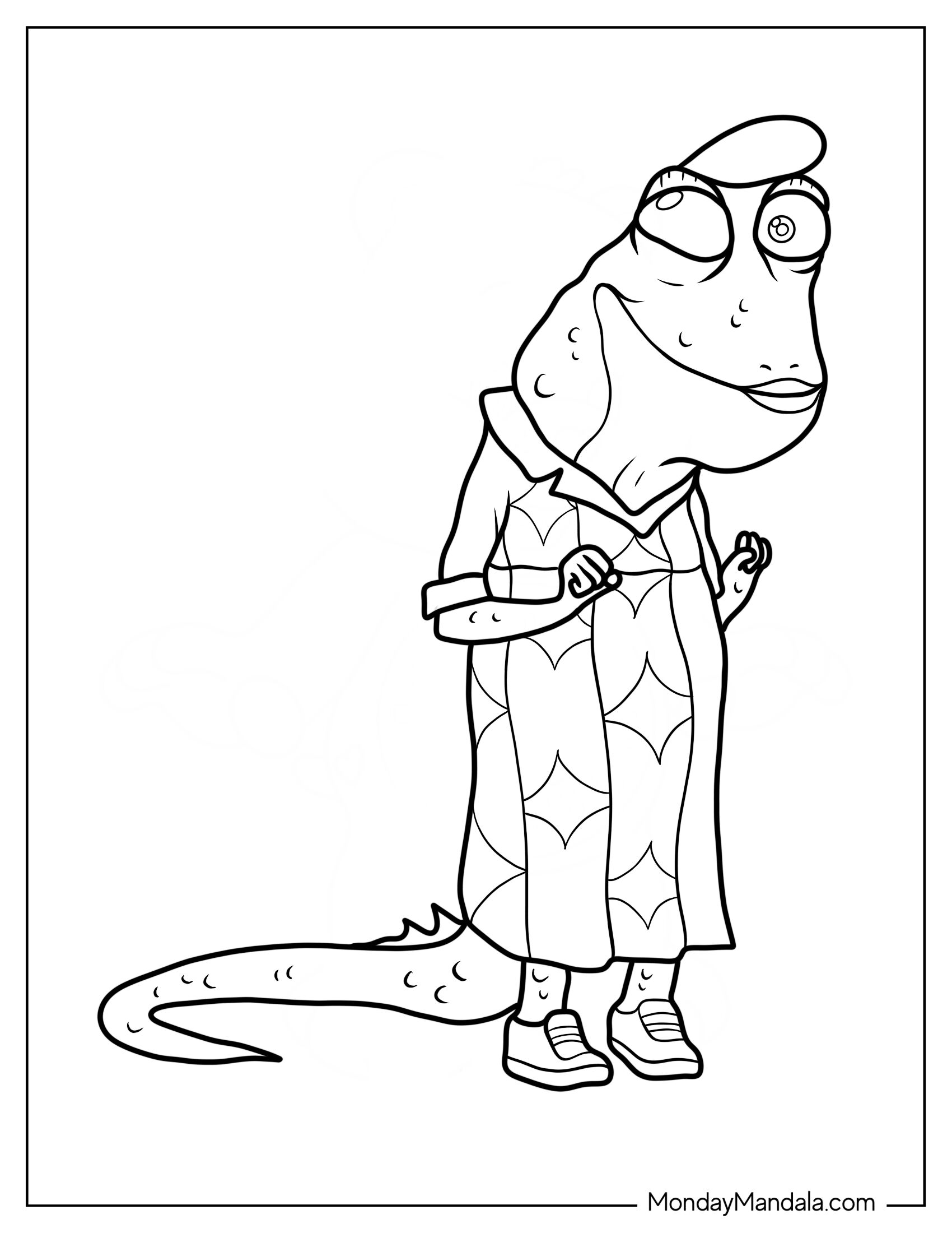 Sing Coloring Page Of Miss Crawly Sing Outline