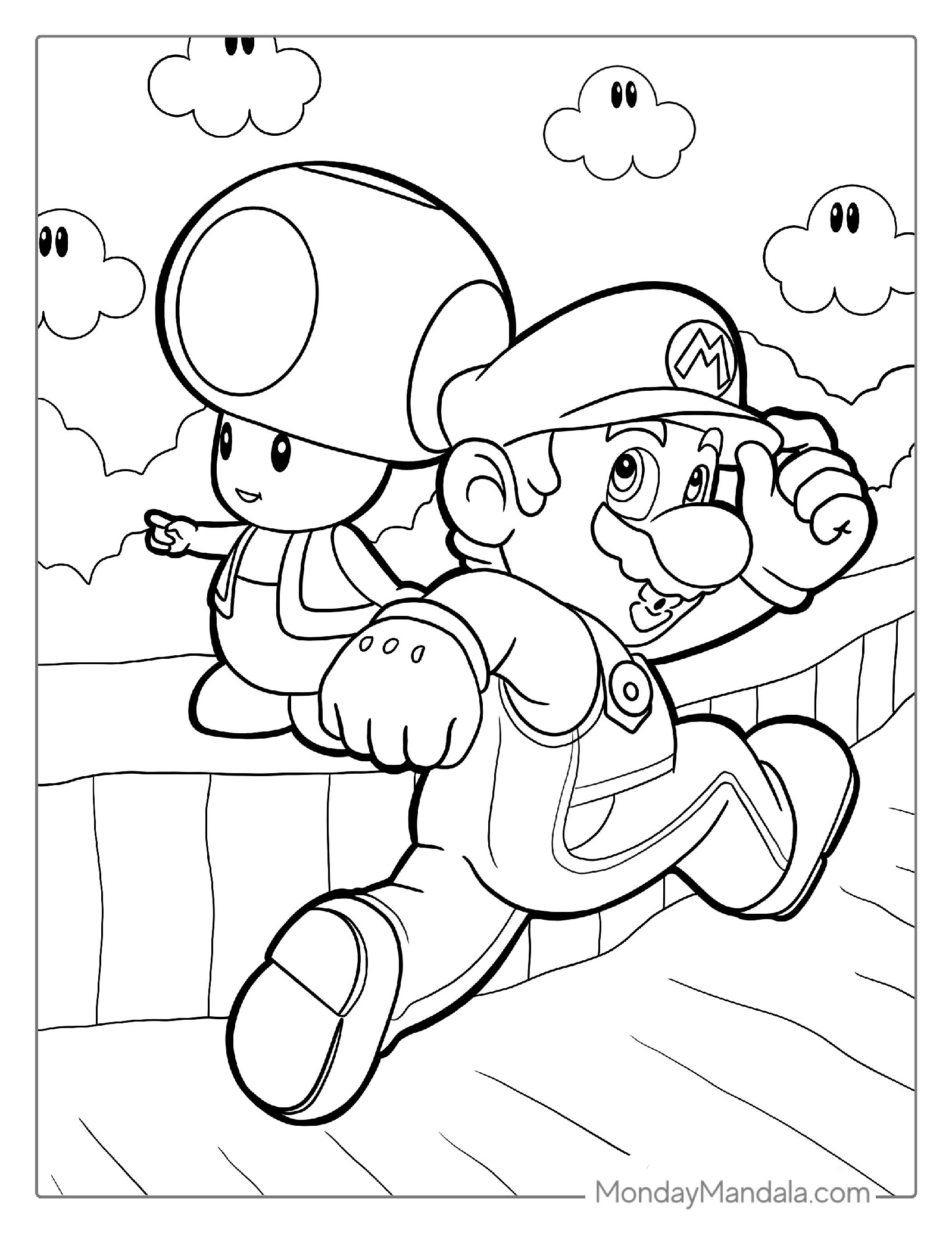 Super Mario And Toad