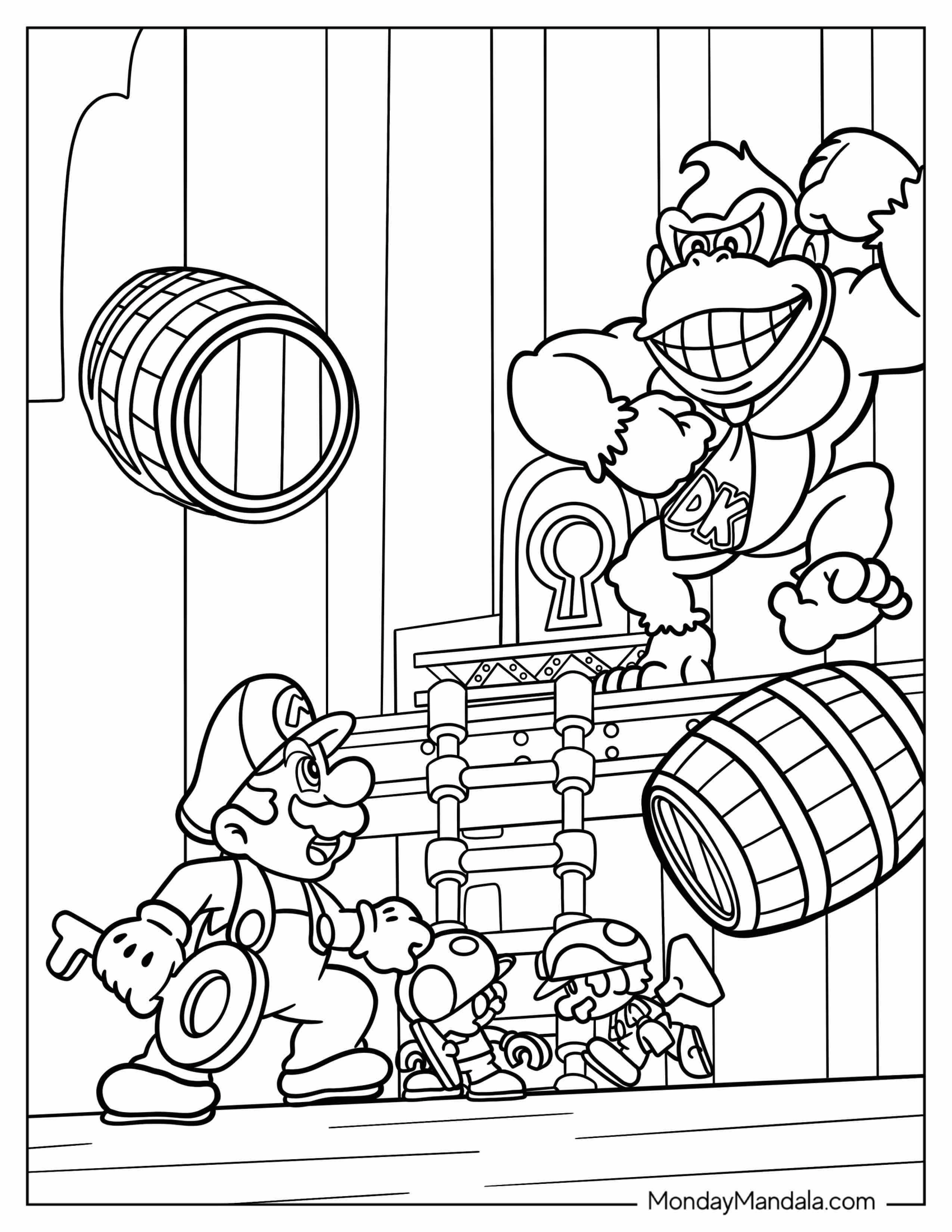 Super Mario Vs Donkey Kong To Color