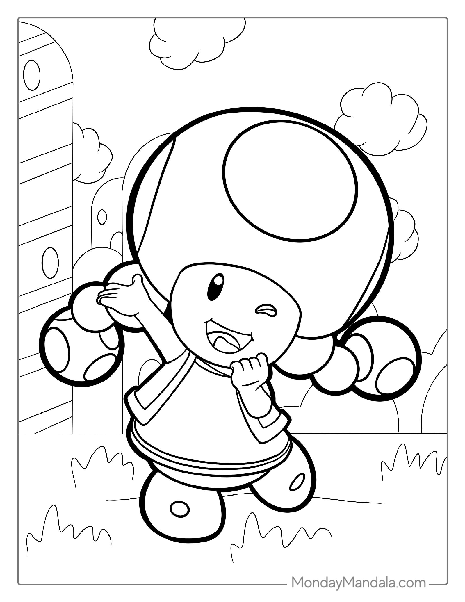 Toadette Coloring Page For Kids