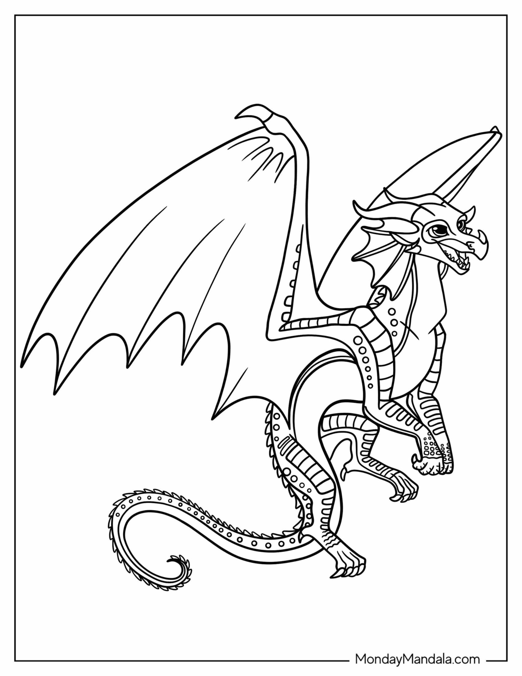 Wings Of Fire Coloring Page Of Cute Kinkajou For Kids