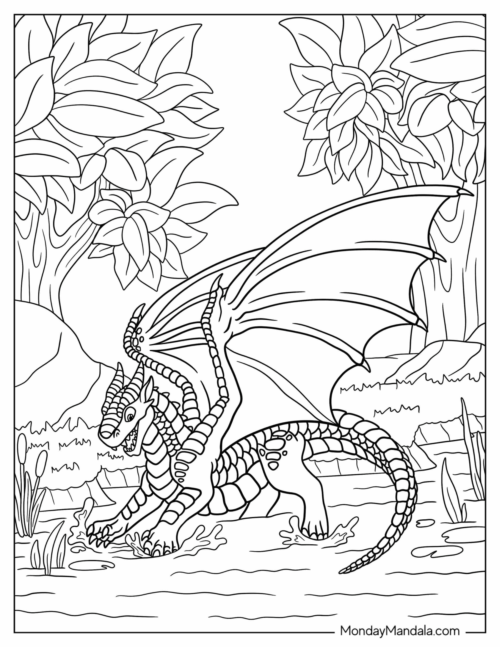 Wings Of Fire Coloring Page Of Young Clay